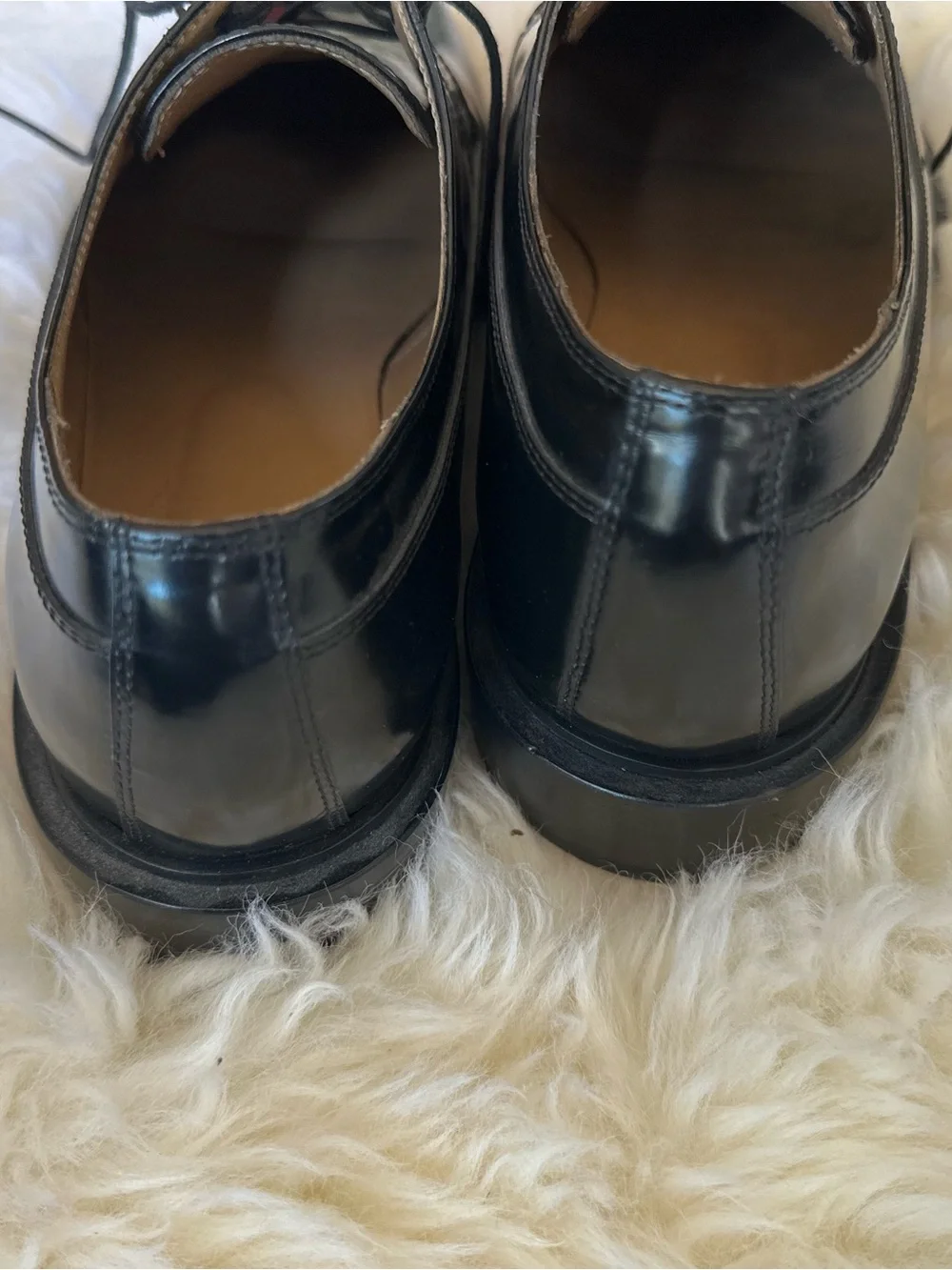 A.P.C. Black Leather Derby Lace-Up Shoes